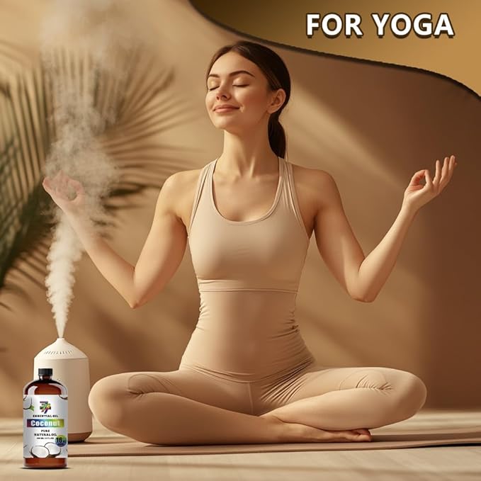 Coconut Essential Oil (16 oz / 480 ml) – Coconut Oils for diffusers, humidifiers, Home Baths, Cleaning Products, Yoga, DIY Soaps and DIY Scented Candles