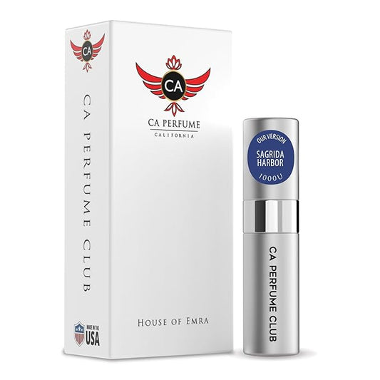 CA Perfume Impression of Sagrida Harbor for Women & Men Eau De Parfum Spray Long Lasting Oriental Floral Perfume (0.27 Fl Oz / 8ml)