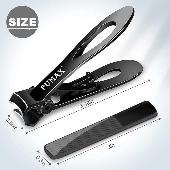 Toenail Clippers for Seniors Thick Toenails, Heavy Duty Large Nail Clippers with 15mm Wide Jaw Opening, Long Handle Toe Nail Clippers for Thick Nails Gifts for Men, Seniors Women