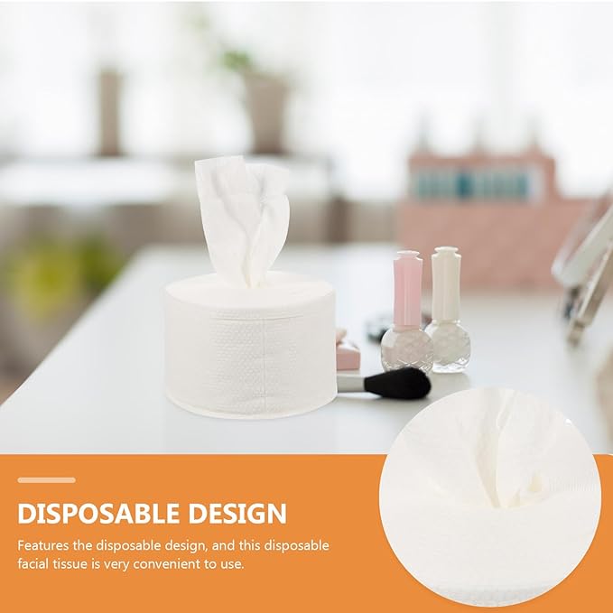 Thickened Disposable Facial Towels Soft Non-woven Makeup Removing Cloths for Sensitive Skin Wet and Dry Use Mild Cleansing Face Wipes for Women