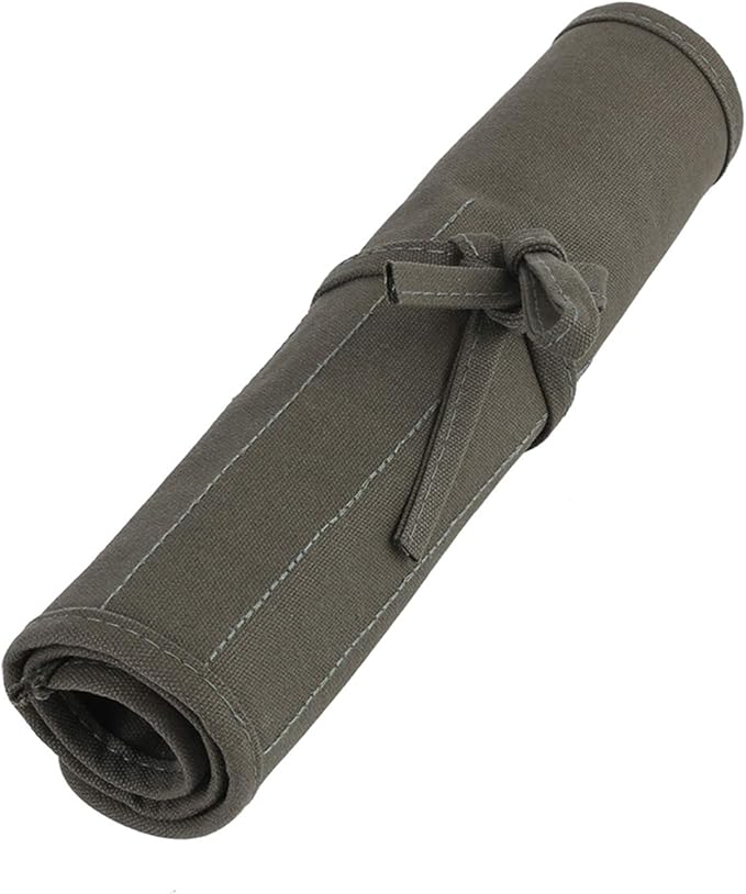 Paint Brush Holder, Paint Brush Case, Brushs Holder, 30 Holes, Canvas Painting Brush Bag, for Artist, Painting, 18.90 X 11.81 Inch, Olive