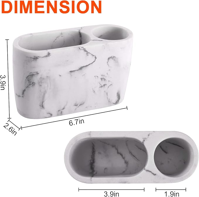 Toothbrush Holder for Bathrooms Toothpaste Holder Stand Bathroom Organizer for Toothbrush Makeup Brushes Holder