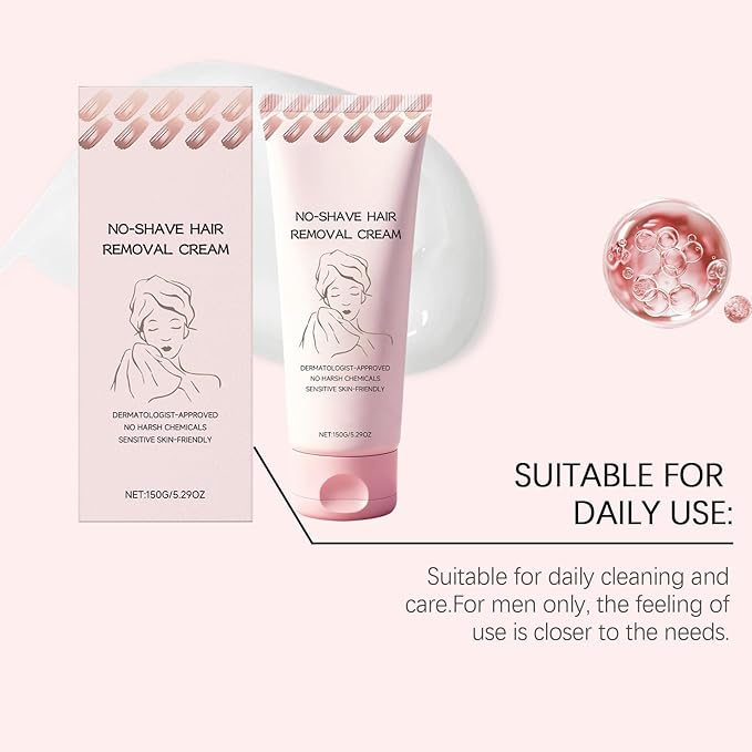 Shaving cream for women，bare basics hair removal cream， Suitable for Sensitive Skin Fast and Gentle, Moisturizes and Nurtures Skin, Leaving it Soft and Protected after Hair Removal