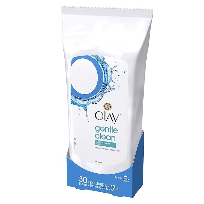 Olay Cleanse Gentle Facial Cloths, Fragrance Free, 30 count