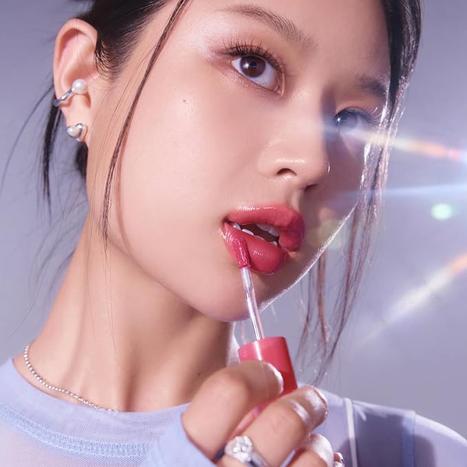 Peripera Ink Mood Glowy Tint | Lip-Plumping, Naturally Moisturizing, Lightweight, Glow-Boosting, Long-Lasting, Comfortable, Non-Sticky, No White Film (05 CHERRY SO WHAT)