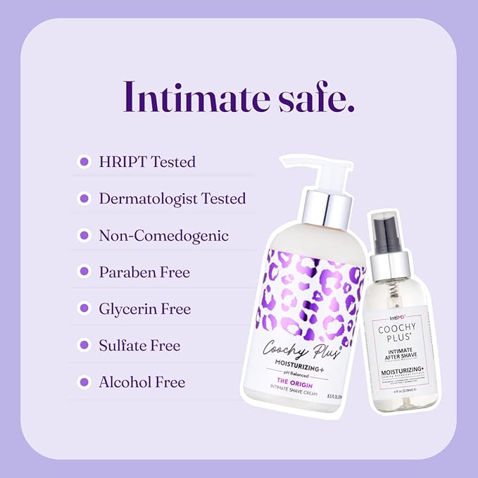 IntiMD Coochy Plus Intimate Shaving Complete Kit - The Origin & Organic After Shave Protection Soothing Moisturizer Mist - Antioxidant Formula Prevents Razor Burns, Itchiness & Ingrown Hair