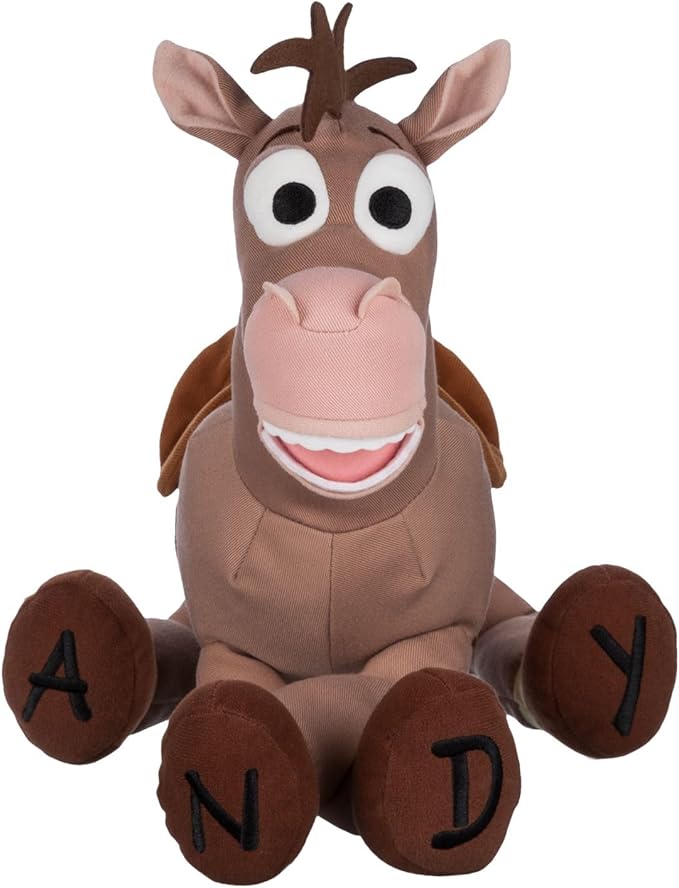 Disney Store Toy Story Plush, Bullseye, Iconic Cuddly Toy Character with Embroidered Eyes and Soft Plush Features, Suitable for All Ages