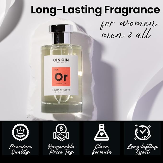 Cin Cin Noir Opium Perfume - Oriental 515 EDP 100ml Inspired by Y. Blk Opium - Paraben-Free, Concentrated, Long Lasting - Coffee, Jasmine, Orange Blossom & Vanilla Eau de Parfum Blend for Women & Men