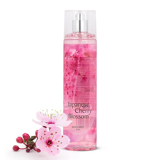 Freida & Joe Japanese Cherry Blossom Body Mist: A Luxurious 8 oz Gift for Her, Exquisite Floral Scent, Ideal Stocking Stuffer Fine Women Body Spray