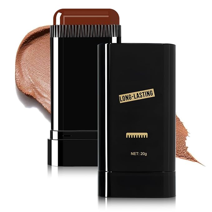 Hair Color Stick, Waterproof and Sweat-Proof Hair Dye Stick, Portable Color Touch-Up Hair Sticks With Comb, Cover Gray Hair Color Correction Sticks for Women & Men (03# Coffee)