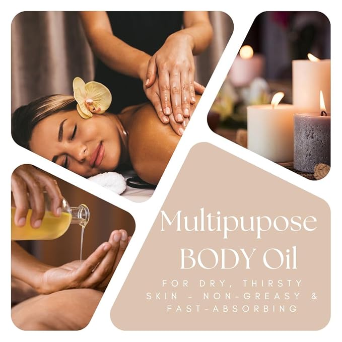 PrideandBeauty After Shower Oil. Skin Hydrating Oil. Body Oil Scented. Body Oils For Women Dry Skin. (Vanilla Buttercream) (4 OUNCES, Vanilla Buttercream)