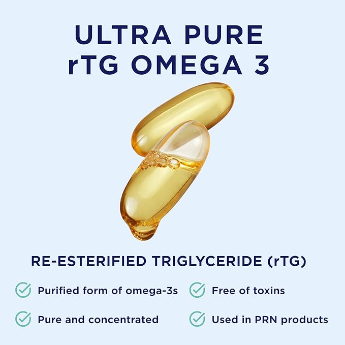 DE Omega Benefits Liquid Supplement - 6.7 oz, 40-Day Supply - Re-Esterfied Omega 3 Triglyceride Form with 1680mg EPA, 560mg DHA & Vitamin D for Dry Eyes
