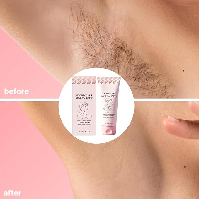Bare Basic Hair Removal Cream,No Shave Hair Remover for Women, Suitable for Sensitive Skin, Fast and Gentle, Moisturizes and Nurtures Skin, Leaving it Soft and Protected after Hair Removal (1pcs)