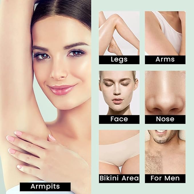 Waxer II Waxing Kit for Women and Men Non-Sticky, Teflon-Coated - Wax Warmer for Hair Removal incl. 300g Wax Beads, 20 Spatulas