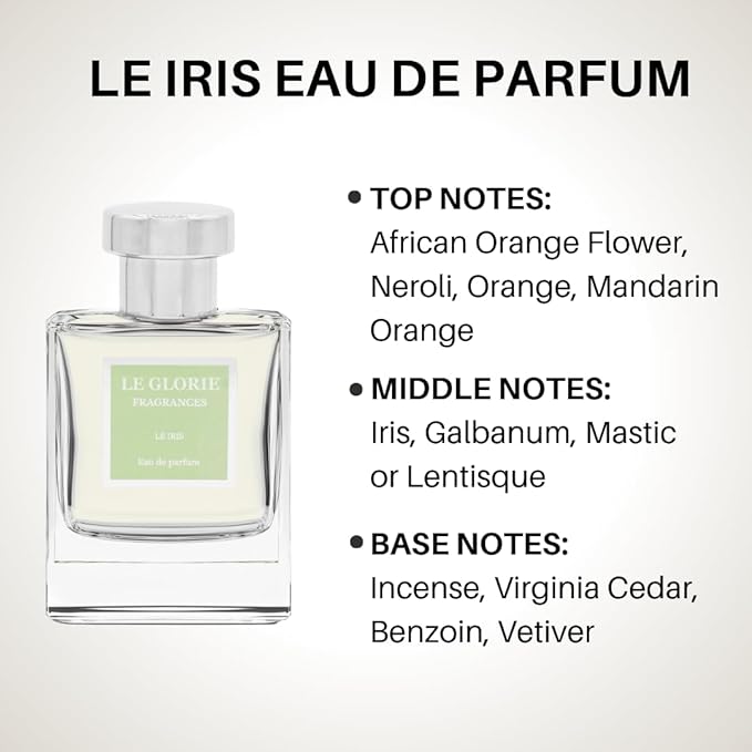 Inspired by P.r.,a'd'a Iris Eau de Parfum, Le Iris EDP, Long Lasting Luxury Perfume Spray for Women, Unisex - Cruelty Free - 0.33 oz 10ml