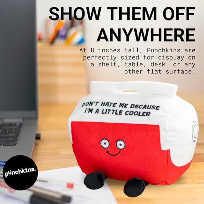 Punchkins Plush Gift, Sweet and Cute Collectible for Adults, Unique Desk Decor, Emotional Support Toy, Blue