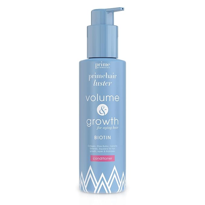 PRIME PROMETICS PrimeHair Luster Conditioner for Mature Women – Biotin Enriched, Sulfate-Free and Paraben-Free Conditioner – Perfect for Damaged, Dry, Thinning and Oily Hair