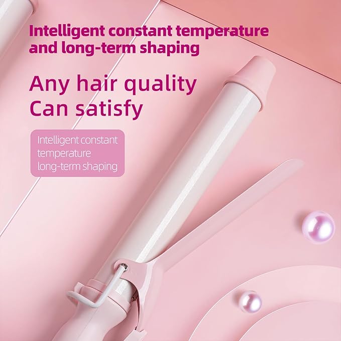 SVEY Ceramic 1.5-inch (About 3.8 cm) Extended Curling Iron, 1.5-inch (About 3.8 cm) Curling Iron can Create Any Curly Hairstyle - Suitable for Medium-Length and Long Hair.