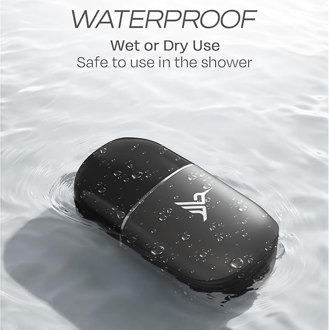 HUMMINGBIRD MK12 Ear & Nose Hair Trimmer for Men – Compact Precision Detailer for Nose, Ears, Eyebrows & Sideburns, Portable, Waterproof, USB C Rechargeable, LED Display