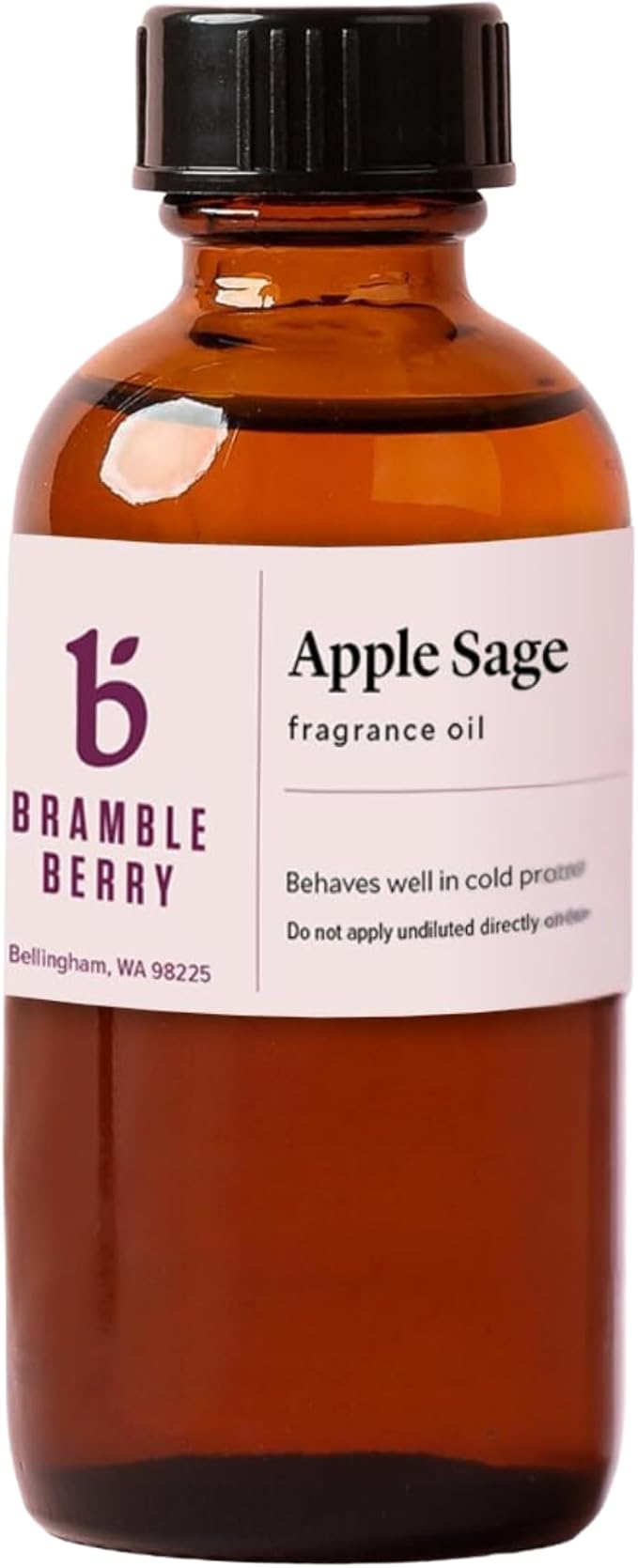 Bramble Berry Apple Sage Fragrance Oil 2 oz | Crisp Fruity Herbal Scent for Soap Making, Candles, Bath Bombs, Lotion & Body Care | Skin Safe, Vegan, Paraben & Phthalate Free, DIY Craft Essential