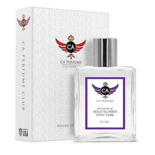 CA Perfume Impression of Bold Number West Park for Women & Men Eau De Parfum Spray Long Lasting Floral Woody Musk Perfume (3.4 Fl Oz / 100ml)