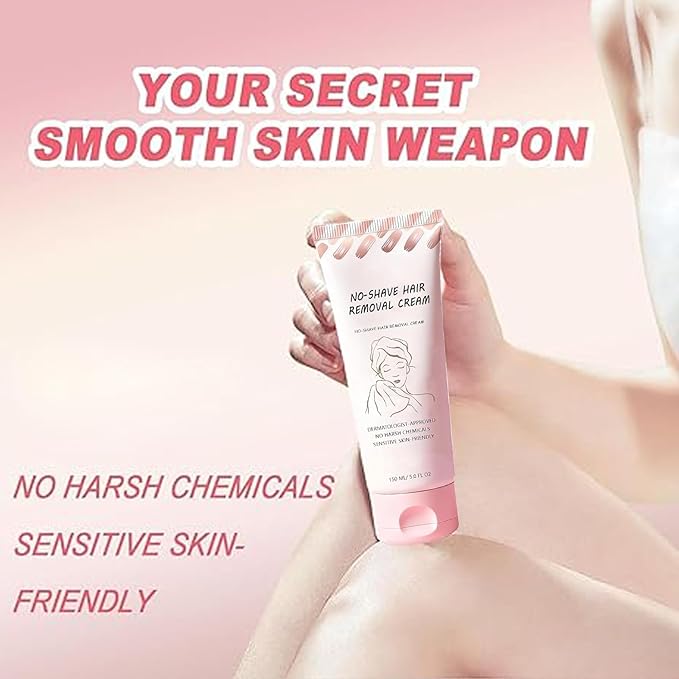 Bare Basic Hair Removal Cream,No Shave Hair Remover for Women, Suitable for Sensitive Skin, Fast and Gentle, Moisturizes and Nurtures Skin, Leaving it Soft and Protected after Hair Removal (1pcs)