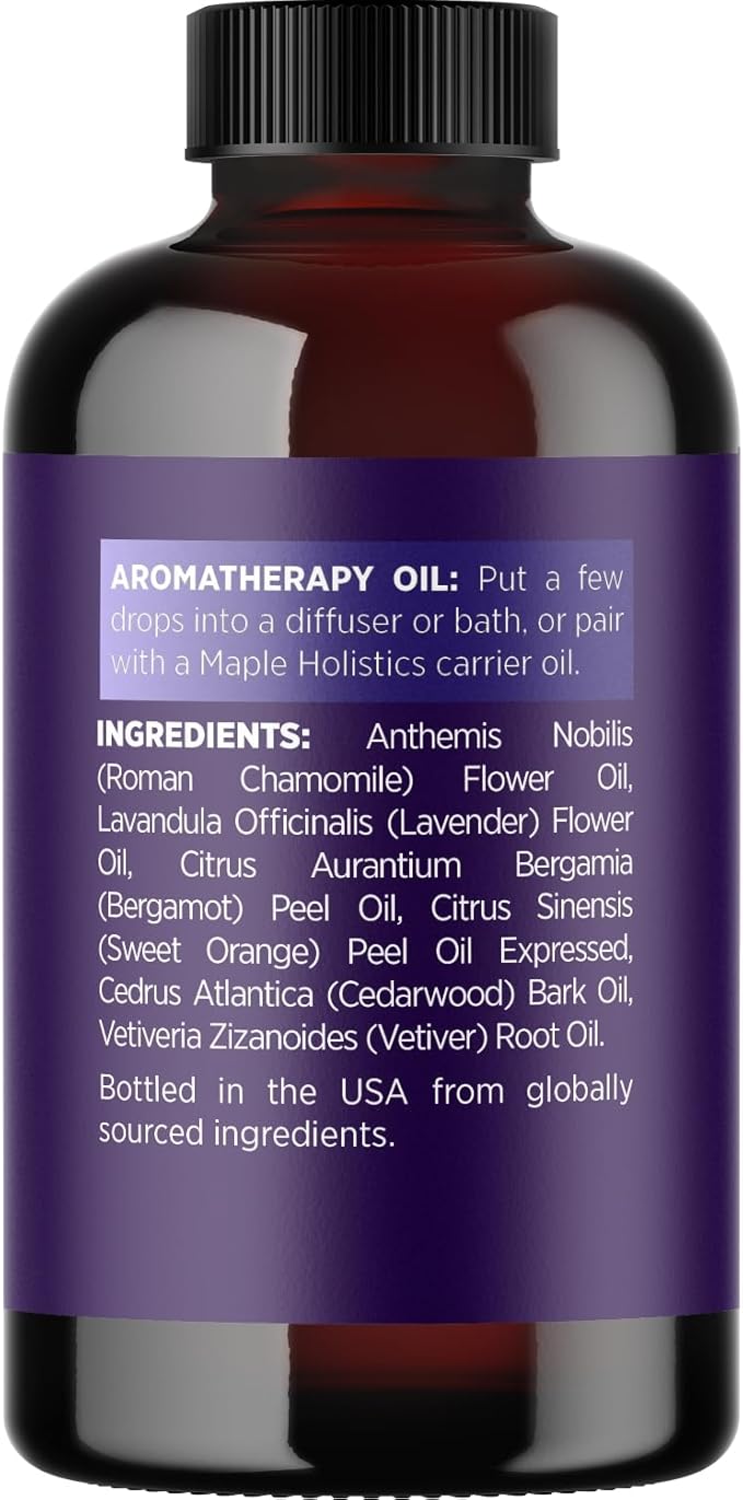 Sleep Essential Oil Blend for Diffuser - Snooze Blend Essential Oil for Sleep with Lavender Roman Chamomile Cedarwood and More - Aromatherapy Oil Blend for Peaceful Nighttime Relaxation