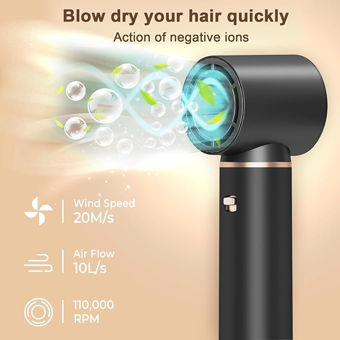 5 in 1 Hair Styler & Hair Dryer Brush, Low-Speed Negative Ionic Air Styler Drying, Multi Hair Styler, Professional Blow Dryer Brush for Curling Volumizing Straightening Styling