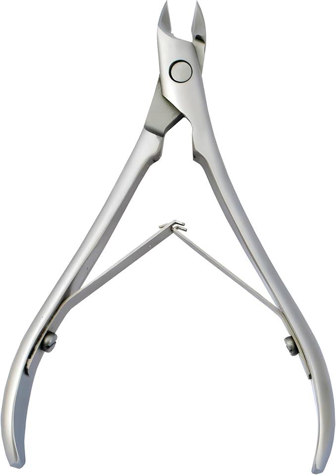 Cuticle Nippers Cuticle Clippers Trimmer Jaw Extremely Sharp Blades Stainless Steel Pusher Cutter Remover Pedicure Manicure Nail Nipper Tools with Double Spring