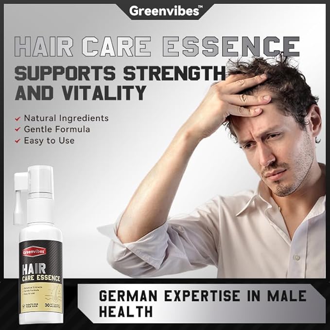 Hair Growth Spray, Hair Density Spray for Women & Men, Anti-Thinning Treatment for Thicker Fuller Hair, with Polyamino Sugar Condensate & Ginseng, Natural Hair Regrowth Serum for All Hair Types