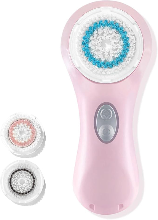 Microtree Facial Cleansing Brush Rechargeable, Sonic Vibrating System, 2 Speeds for Gentle Clean, Face Brushes for Cleansing, Electric Waterproof Portable Travel Face Scrubber