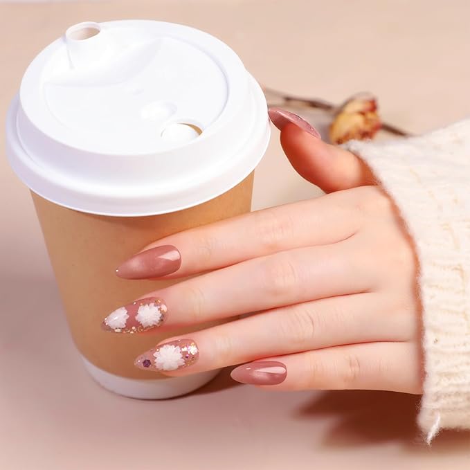 COSCELIA 25pcs Jelly Gel Nail Polish Set, 22 Fall Colors Jelly Gel Polish with 3pc Top Base Coat Brown Red Nude Pink Crystal Transparent Gel Polish French Nail Art Kit Christmas Gifts for Women