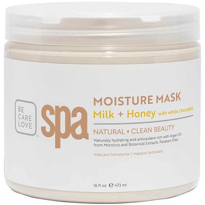 BCL SPA organic Milk and Honey with White Chocolate for hands mask, foot mask, and body mask skin care, self care spa treament for women at home , 16 oz