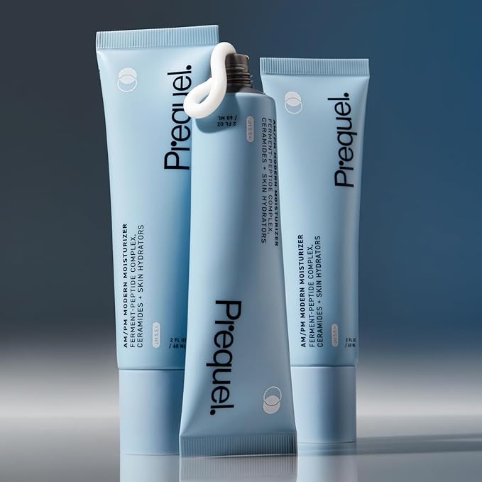 Prequel Skin AM/PM Modern Moisturizer – Hydrating Face Cream with Peptides, Ceramides & Glycerin for Dry, Sensitive, or Combination Skin – Non-Greasy Moisturizer for Barrier Support
