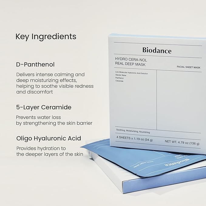 BIODANCE Barrier Rescue Duo: Caviar PDRN & Ceramide Panthenol Real Deep Overnight Gel Mask for Hydrating Plumping for Glass Skin, Korean Skincare Set, Christmas Gift Stocking Stuffers