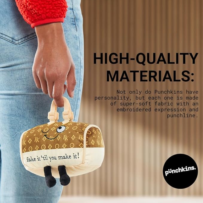 Punchkins Plush Gift, Sweet and Cute Collectible for Adults, Unique Desk Decor, Emotional Support Toy, Blue