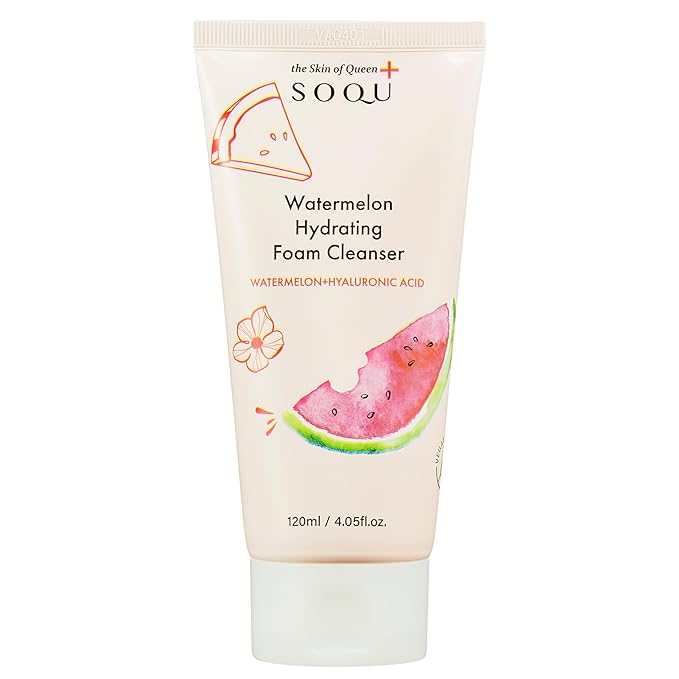 Watermelon Face Wash with Hyaluronic Acid – Hydrating Foam Cleanser for Fresh, Glowing Skin – Made in Korea – 120ml