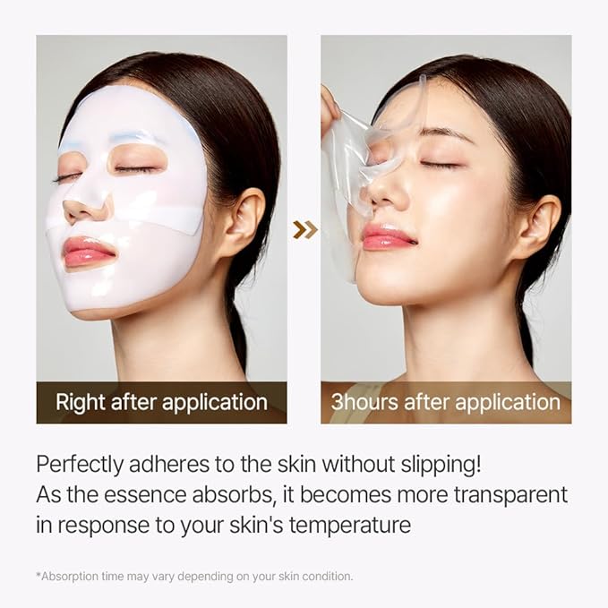 mixsoon Bean Collagen Hydrogel Mask Hydration All-In-One Firming, Soothing Gel Formula Face Mask for Radiant, Smooth Skin 35g / 1.18 fl.oz. (5ea) Korean Glass Skin Care