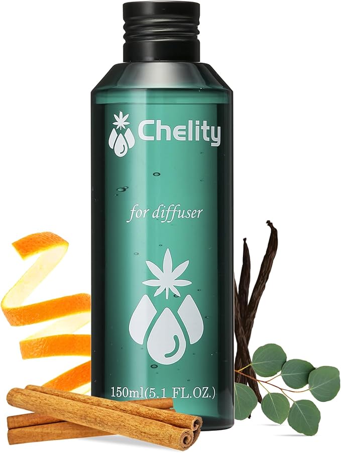 Chelity Hotel Diffuser Oil,5.1Fl Oz (150ml),Home Luxury Aroma & Hotel Fragrance Diffuser Oils-Hotel Diffuser Oil for Aromatherapy, Compatible with Waterless Ultrasonic Diffusers(5.1, Santal)
