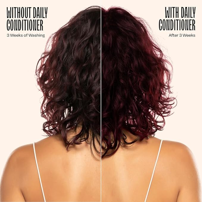 Overtone Daily Color Depositing Conditioner - 4.5oz Temporary Coloring Conditioner with Shea Butter & Coconut Oil - Refresh Color & Prevent Fading - Vegan & Cruelty-Free, Red for Brown is Scarlet Red