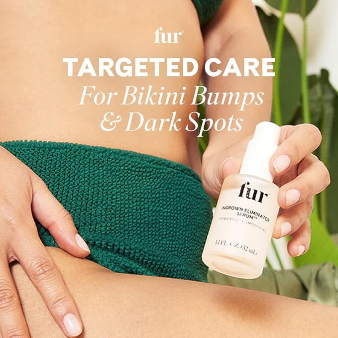 Fur Ingrown Eliminator Serum: Post Hair Removal Care and Ingrown Hair Treatment - 1.1 FL OZ