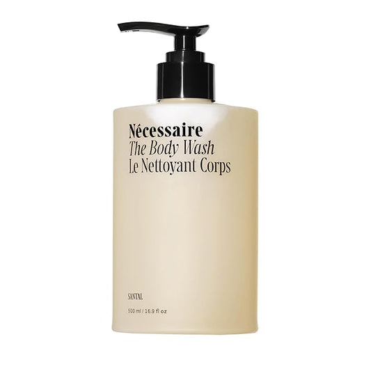 Nécessaire The Body Wash Santal. Natural Body Wash for Women & Men, Therapeutic Shower Gel with Epsom Salt + Minerals. Gel Cleanse,16.9 fl oz.