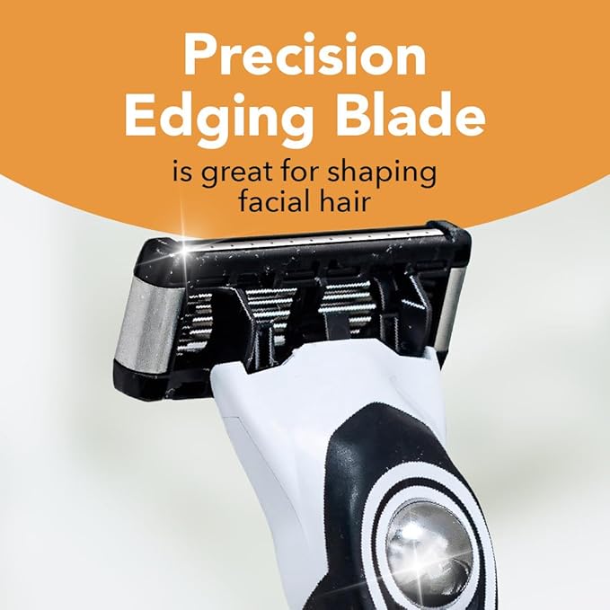 BIC Flex 5 Refillable Razors for Men, Long-Lasting 5 Blade Razors Refills for a Smooth and Comfortable Shave, 8 Razor Cartridges