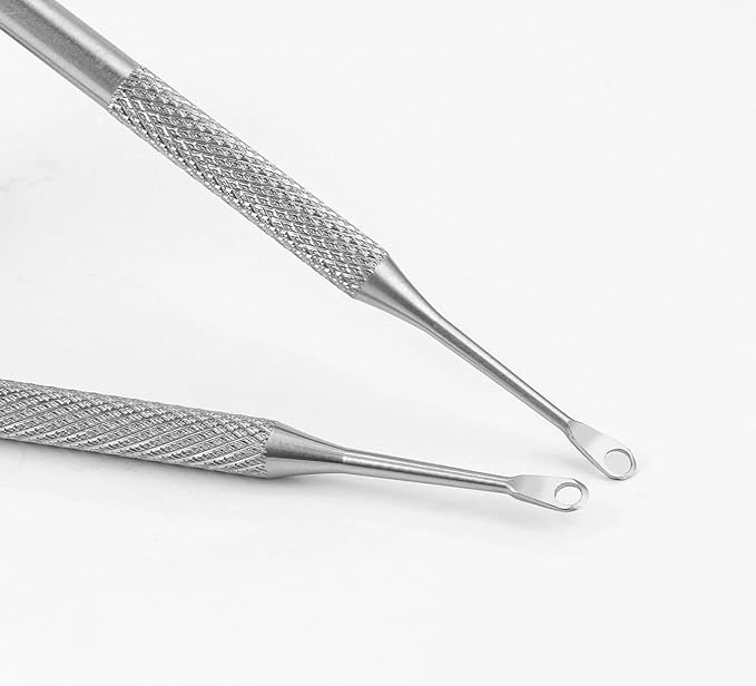 Pre-treatment Cuticle Pusher, Russian Prep Nail Pushers, Dual Ended Cuticle Remover with 100/180 Grit Sandpaper Sheets, Nail Care for Manicure Pedicure Nail Art