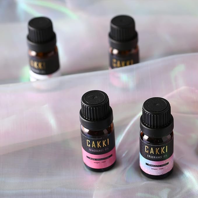 Essential Oils Set for Diffusers for Home, CAKKI Fragrance Oils Gift Set, 6X10ml Pure Aromatherapy Oils,with Pure Seduction, Love Spell,Coconut Passion, Aqua Kiss, for Candles Making