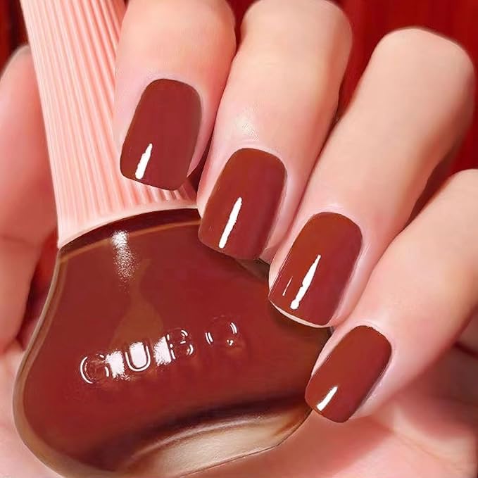 Major Dijit Quick Dry Nail Polish Saddle Brown Summer Nail Lacquer for Nail Art Regular Nail Polish 0.41 fl oz.