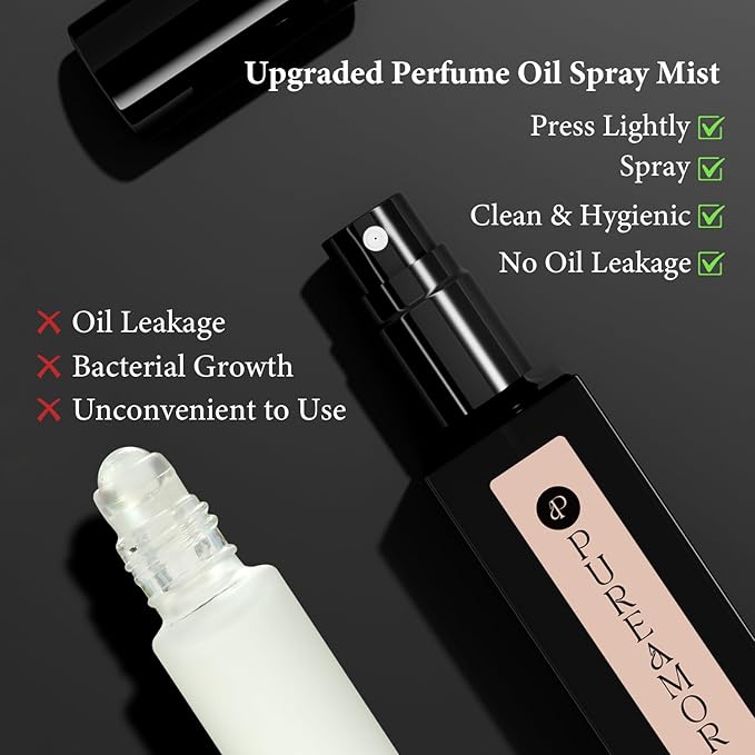 Amber Vanilla Perfume for Women, Coffee Scented Fragrance with Warm Amber & Sweet Vanilla Notes, Long Lasting Extrait de Parfum, Advanced Fragrance Travel Size 0.7 oz Eau de Parfum Spray