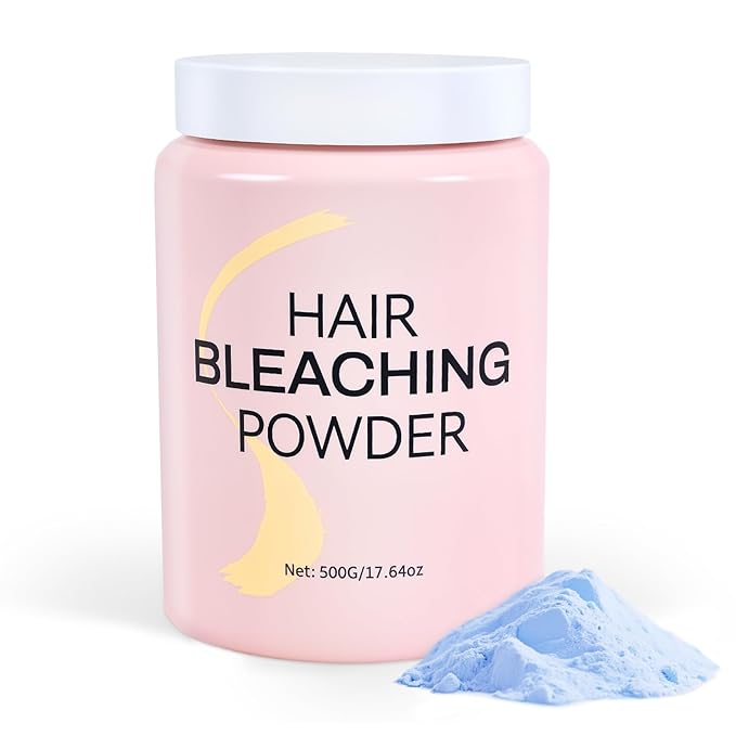 Hair Bleach Powder, Professional Lightening Bleach for Hair, Strong & Gentle Bleach Powder for Hair, Lift Up to 8 Levels, Perfect for DIY Blonde Highlights & Lightening (500g/17.64 oz)