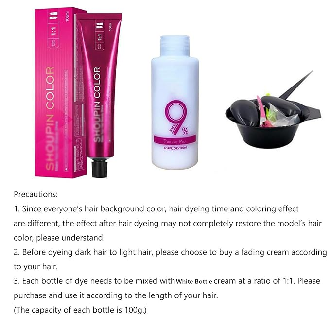 Luxuria Hair Dye No Bleach, Luxuria Hair Color, No Bleaching Hair Nourishing Coloring Hair Dye, Shoupin Hair Color No Hair Damage, For Women and Men (Purple)