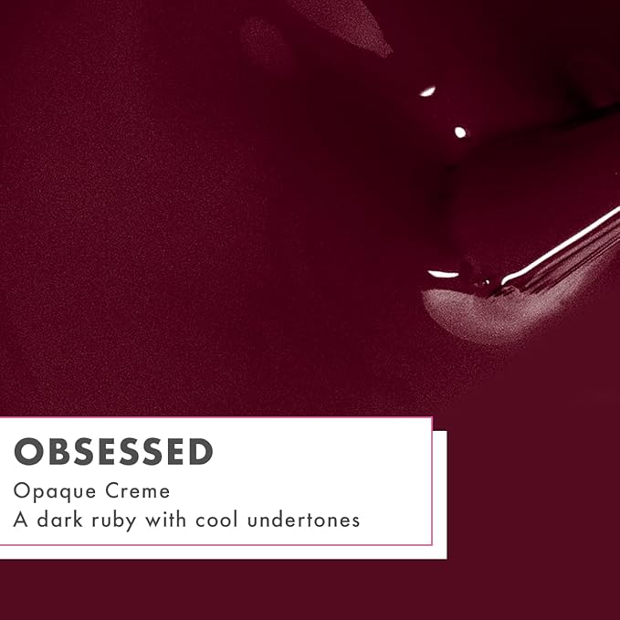 Olive & June Gel Polish | UV LED Nail Lamp Needed | Long Lasting Formula | Up to 21 Days of Wear | Damage-Free Removal | Salon-Quality Manicure, Pedicure at Home | Obsessed | Dark Ruby